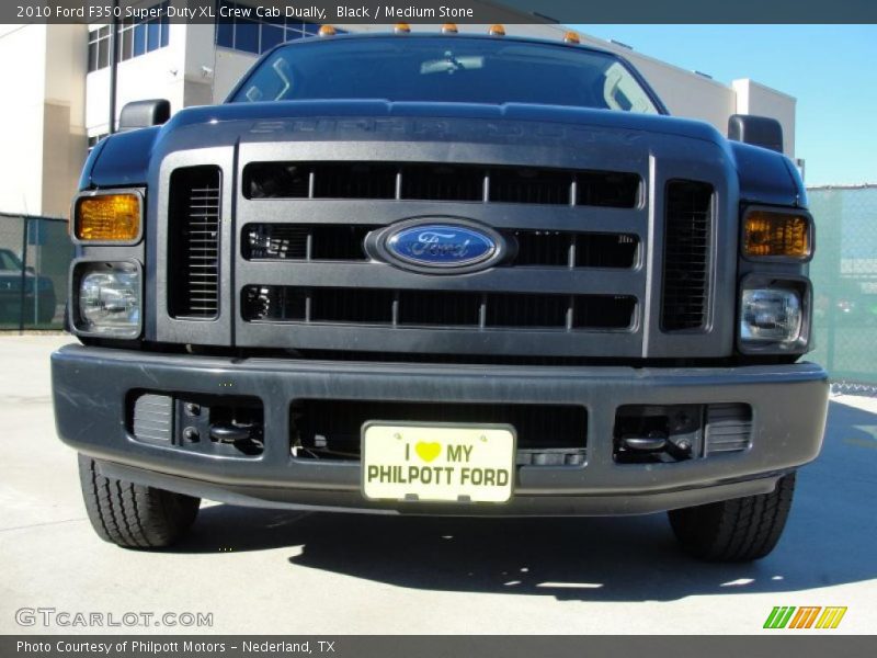 Black / Medium Stone 2010 Ford F350 Super Duty XL Crew Cab Dually