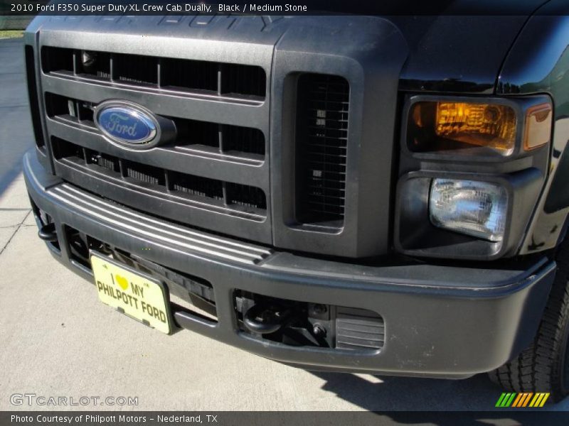 Black / Medium Stone 2010 Ford F350 Super Duty XL Crew Cab Dually