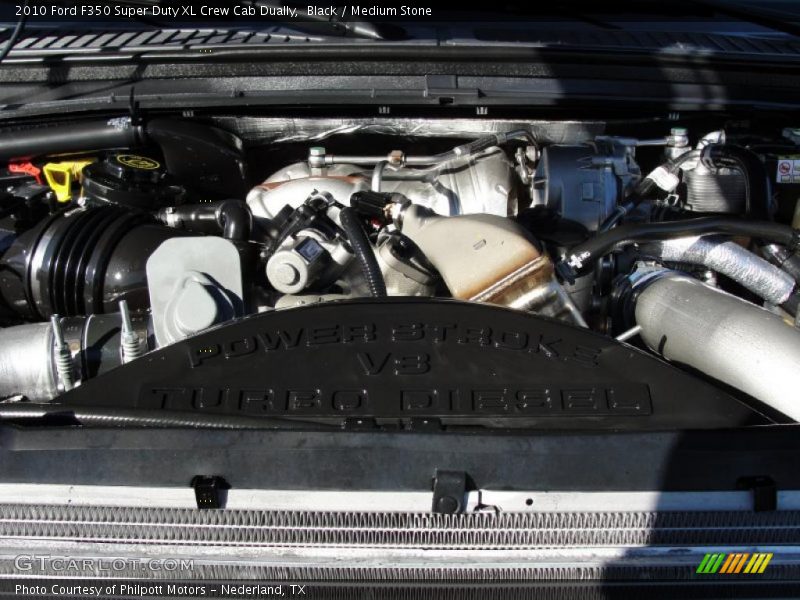 Black / Medium Stone 2010 Ford F350 Super Duty XL Crew Cab Dually