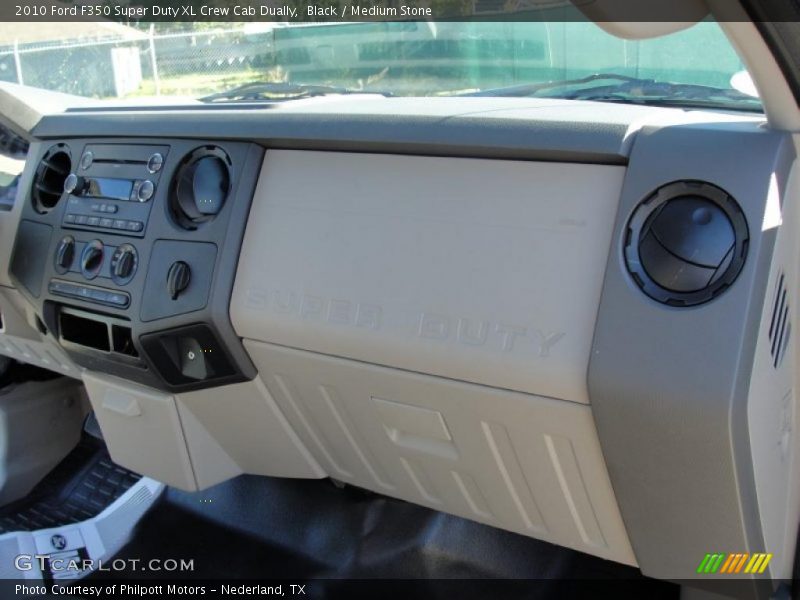 Black / Medium Stone 2010 Ford F350 Super Duty XL Crew Cab Dually