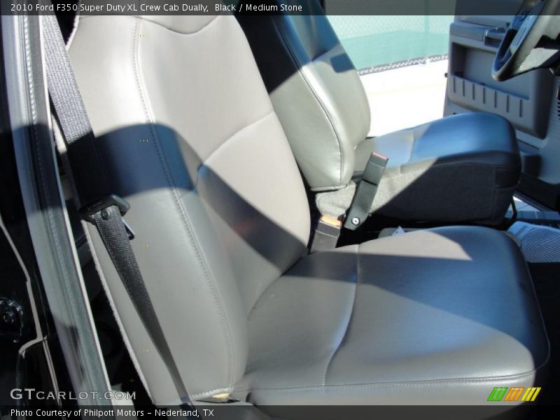 Black / Medium Stone 2010 Ford F350 Super Duty XL Crew Cab Dually