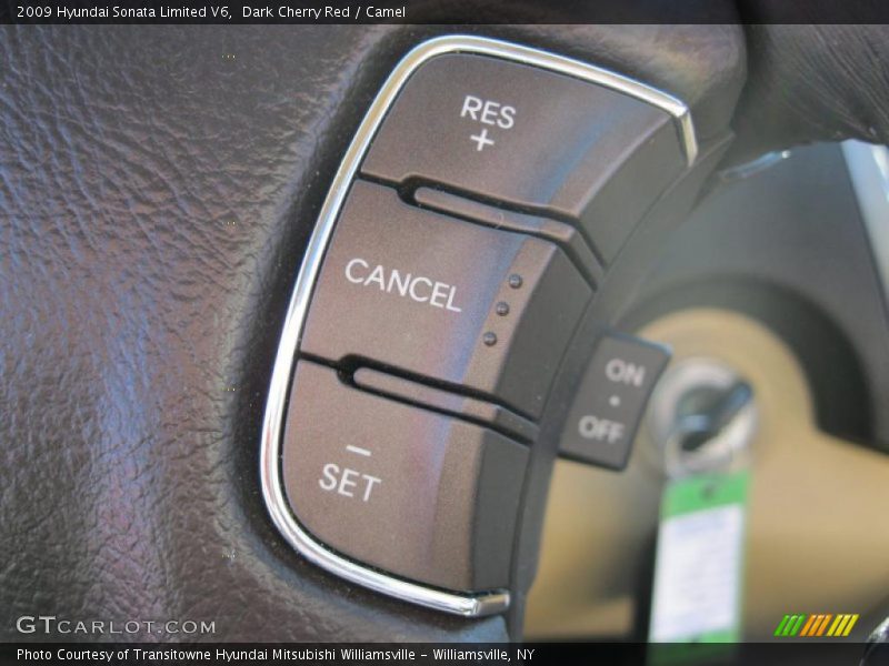 Dark Cherry Red / Camel 2009 Hyundai Sonata Limited V6