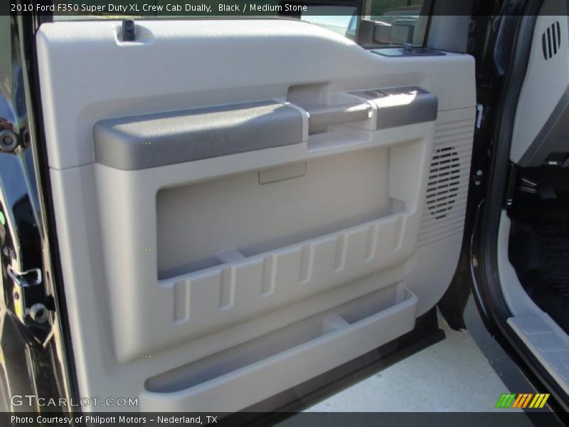 Black / Medium Stone 2010 Ford F350 Super Duty XL Crew Cab Dually