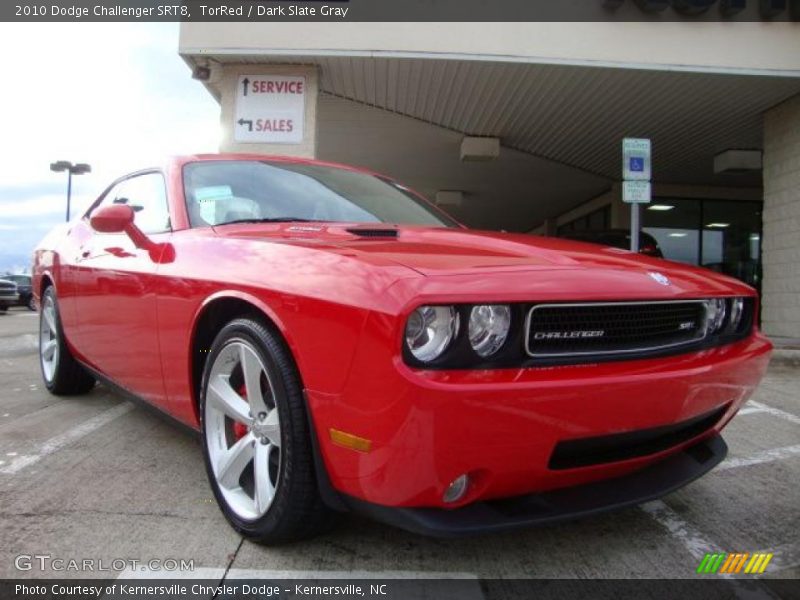TorRed / Dark Slate Gray 2010 Dodge Challenger SRT8