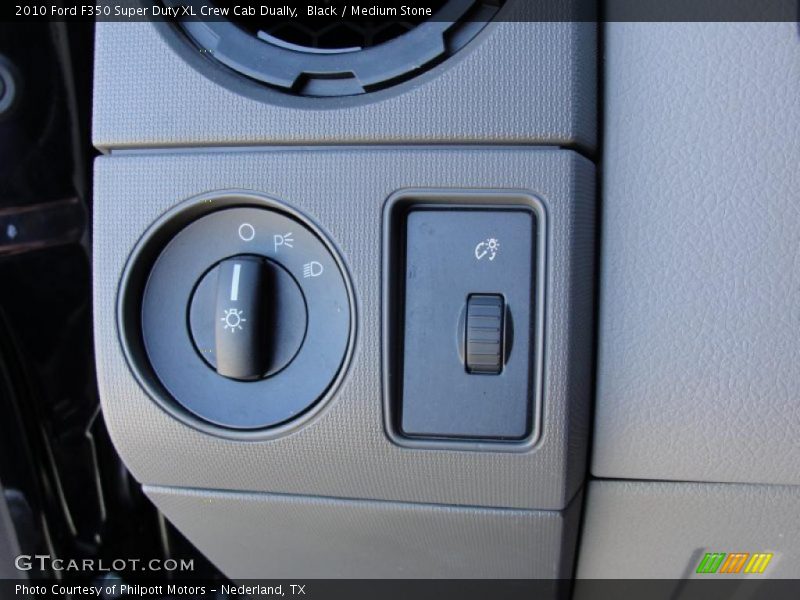 Black / Medium Stone 2010 Ford F350 Super Duty XL Crew Cab Dually