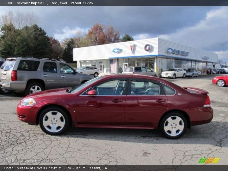 Red Jewel Tintcoat / Gray 2008 Chevrolet Impala LT