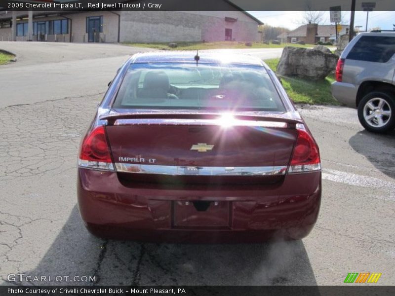 Red Jewel Tintcoat / Gray 2008 Chevrolet Impala LT