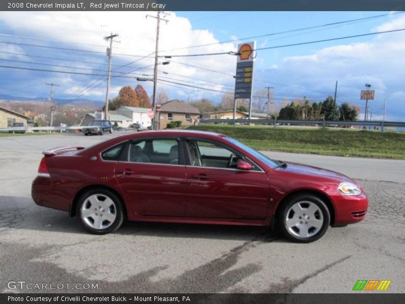 Red Jewel Tintcoat / Gray 2008 Chevrolet Impala LT