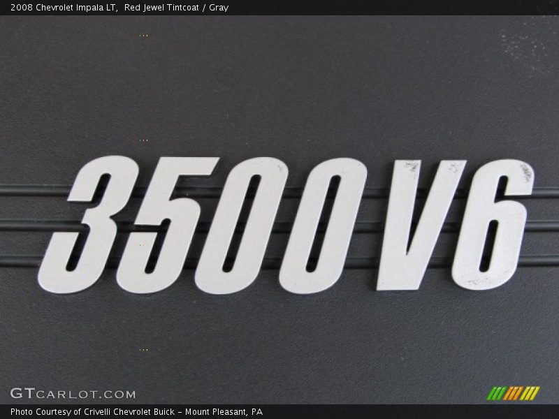 Red Jewel Tintcoat / Gray 2008 Chevrolet Impala LT