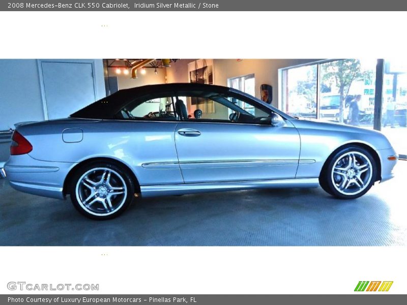 Iridium Silver Metallic / Stone 2008 Mercedes-Benz CLK 550 Cabriolet