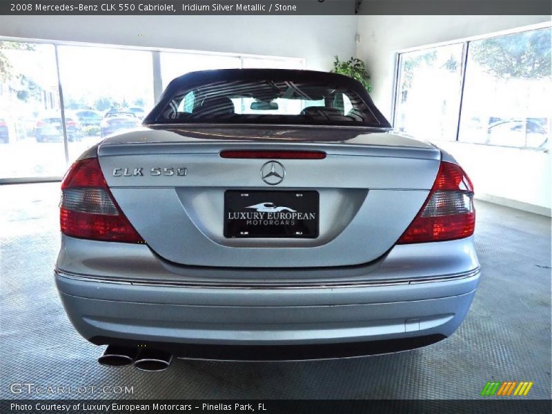 Iridium Silver Metallic / Stone 2008 Mercedes-Benz CLK 550 Cabriolet