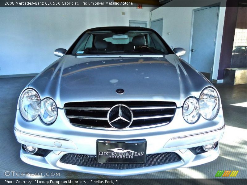 Iridium Silver Metallic / Stone 2008 Mercedes-Benz CLK 550 Cabriolet