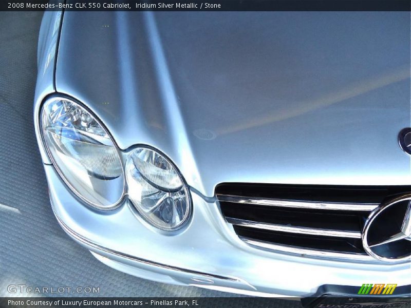 Iridium Silver Metallic / Stone 2008 Mercedes-Benz CLK 550 Cabriolet