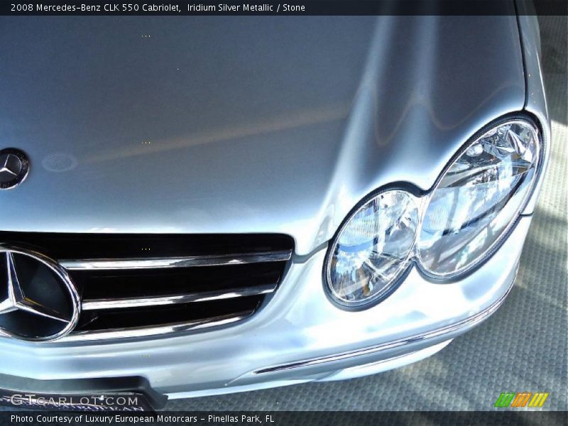 Iridium Silver Metallic / Stone 2008 Mercedes-Benz CLK 550 Cabriolet