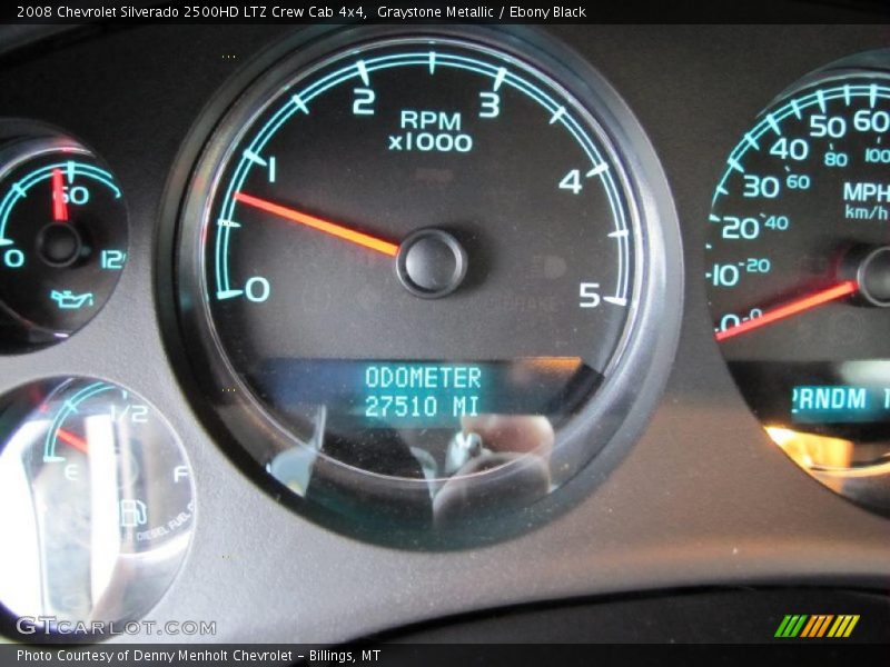 Graystone Metallic / Ebony Black 2008 Chevrolet Silverado 2500HD LTZ Crew Cab 4x4