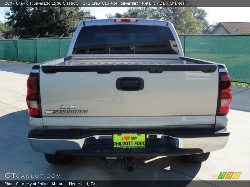 Silver Birch Metallic / Dark Charcoal 2007 Chevrolet Silverado 1500 Classic LT  Z71 Crew Cab 4x4