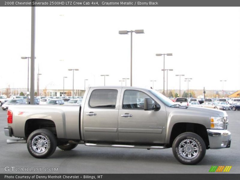 Graystone Metallic / Ebony Black 2008 Chevrolet Silverado 2500HD LTZ Crew Cab 4x4