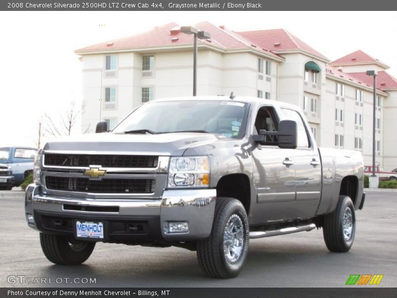 Graystone Metallic / Ebony Black 2008 Chevrolet Silverado 2500HD LTZ Crew Cab 4x4