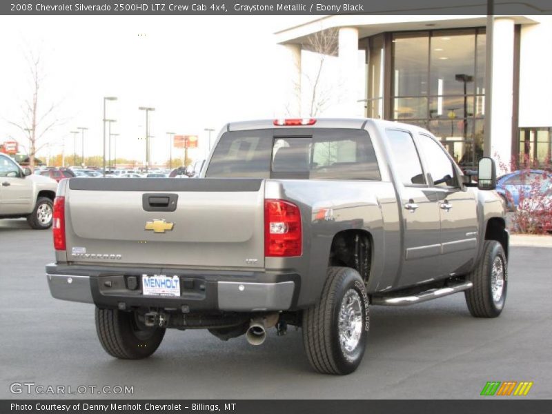 Graystone Metallic / Ebony Black 2008 Chevrolet Silverado 2500HD LTZ Crew Cab 4x4