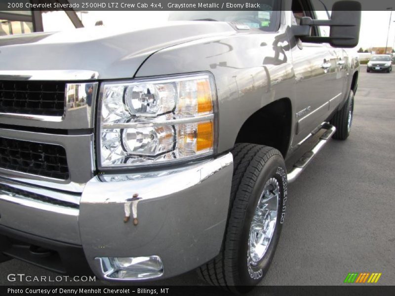 Graystone Metallic / Ebony Black 2008 Chevrolet Silverado 2500HD LTZ Crew Cab 4x4