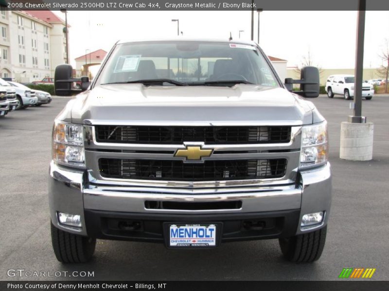 Graystone Metallic / Ebony Black 2008 Chevrolet Silverado 2500HD LTZ Crew Cab 4x4