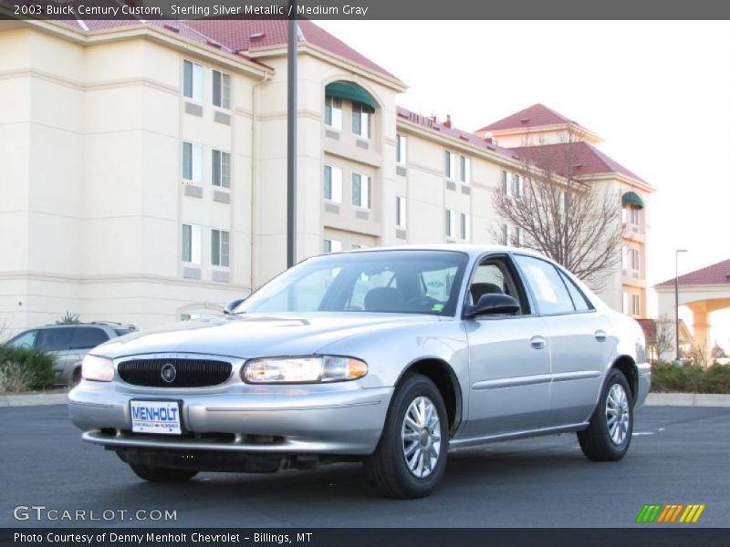 Sterling Silver Metallic / Medium Gray 2003 Buick Century Custom
