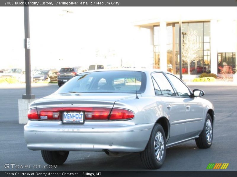 Sterling Silver Metallic / Medium Gray 2003 Buick Century Custom