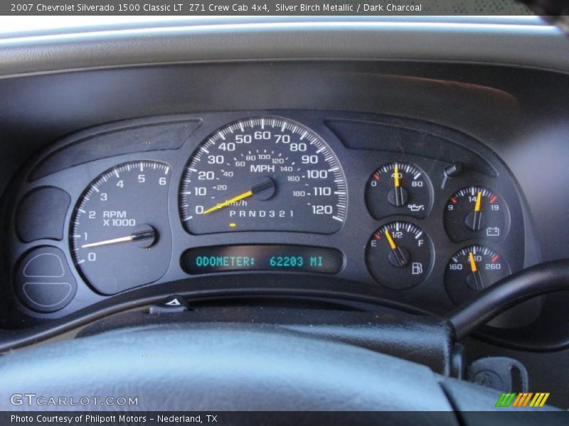 Silver Birch Metallic / Dark Charcoal 2007 Chevrolet Silverado 1500 Classic LT  Z71 Crew Cab 4x4