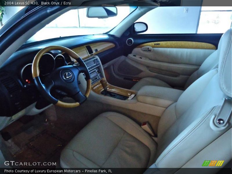 Black Onyx / Ecru 2004 Lexus SC 430