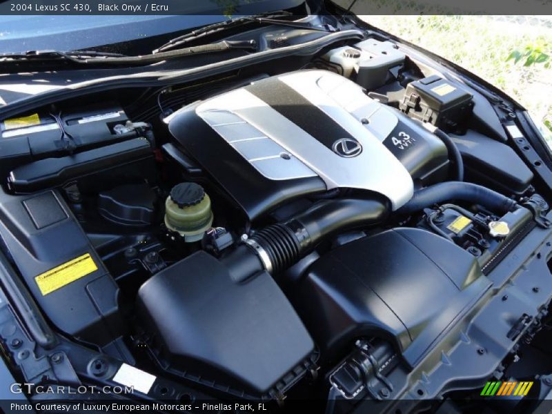  2004 SC 430 Engine - 4.3 Liter DOHC 32-Valve VVT V8