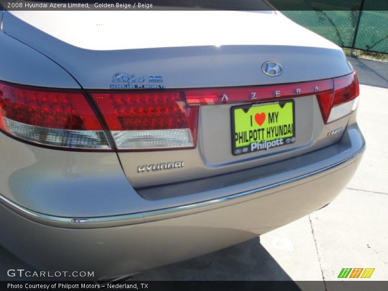 Golden Beige / Beige 2008 Hyundai Azera Limited