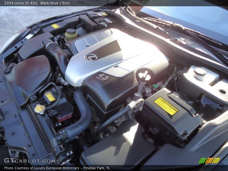  2004 SC 430 Engine - 4.3 Liter DOHC 32-Valve VVT V8