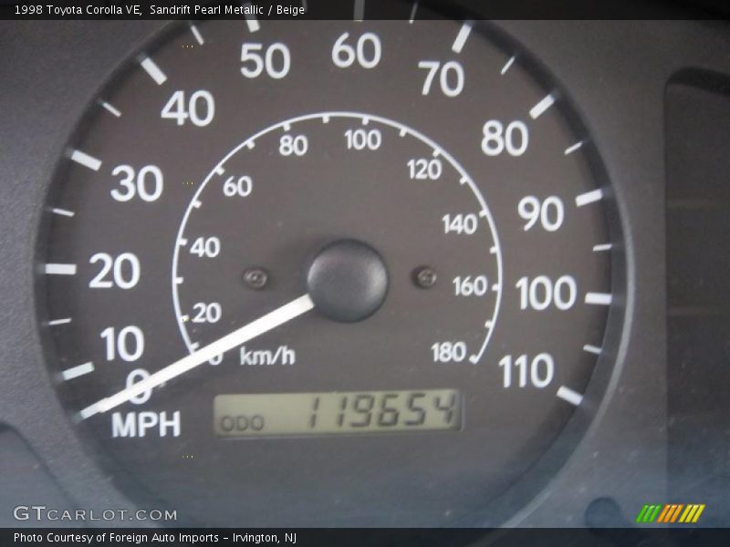 Sandrift Pearl Metallic / Beige 1998 Toyota Corolla VE