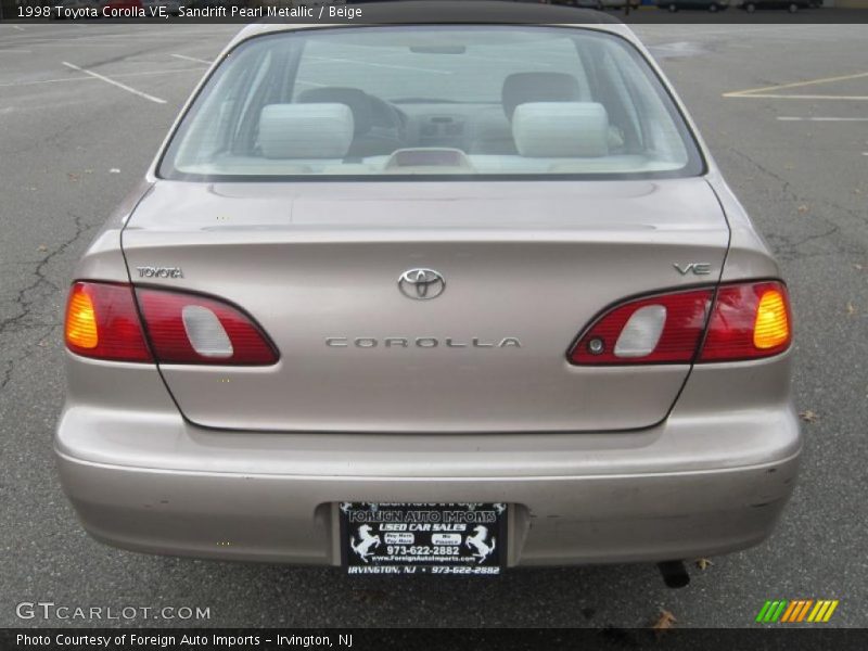 Sandrift Pearl Metallic / Beige 1998 Toyota Corolla VE