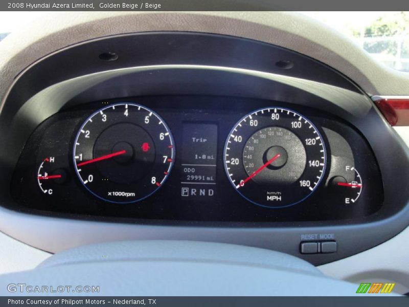 Golden Beige / Beige 2008 Hyundai Azera Limited