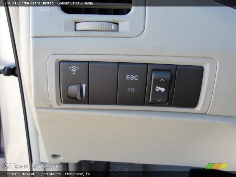 Golden Beige / Beige 2008 Hyundai Azera Limited