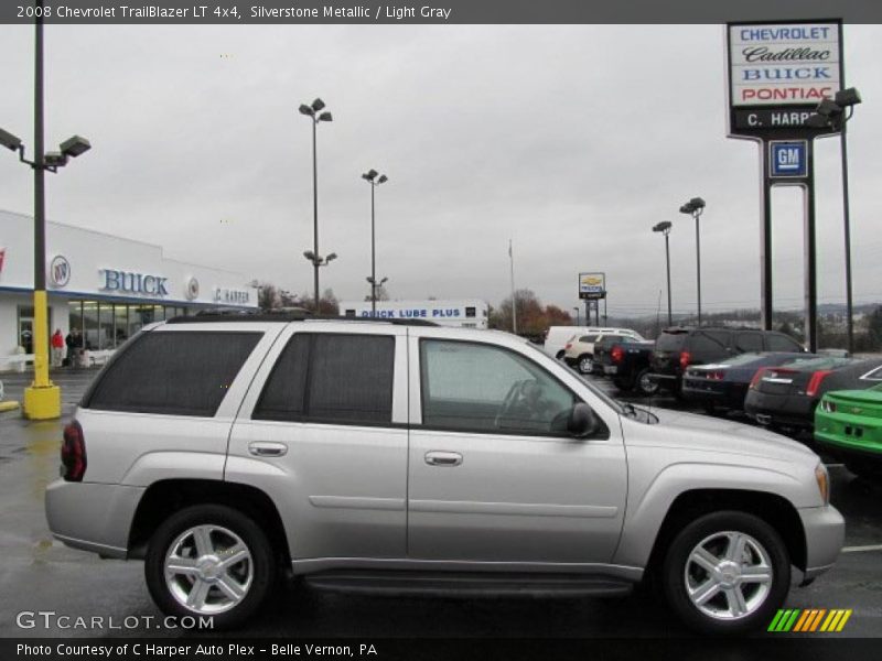 Silverstone Metallic / Light Gray 2008 Chevrolet TrailBlazer LT 4x4