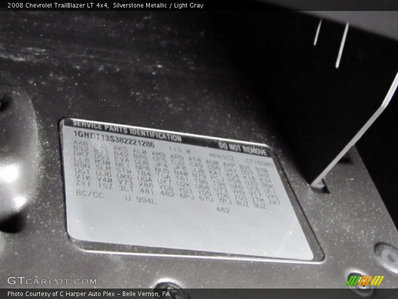 Silverstone Metallic / Light Gray 2008 Chevrolet TrailBlazer LT 4x4