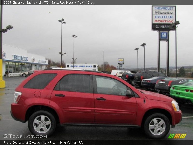 Salsa Red Metallic / Light Gray 2005 Chevrolet Equinox LS AWD