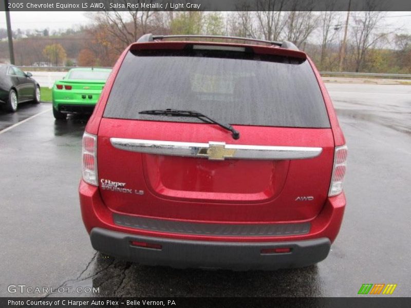 Salsa Red Metallic / Light Gray 2005 Chevrolet Equinox LS AWD