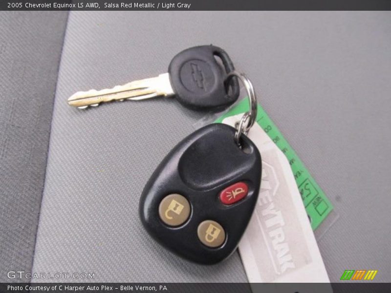 Salsa Red Metallic / Light Gray 2005 Chevrolet Equinox LS AWD