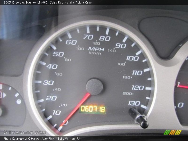 Salsa Red Metallic / Light Gray 2005 Chevrolet Equinox LS AWD
