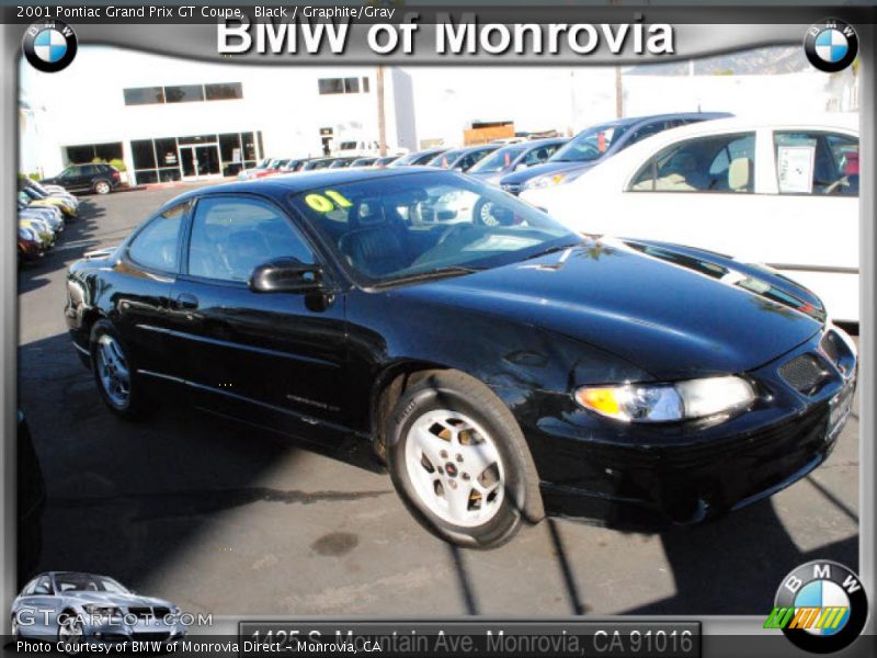 Black / Graphite/Gray 2001 Pontiac Grand Prix GT Coupe