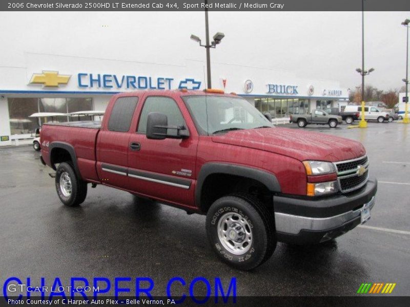 Sport Red Metallic / Medium Gray 2006 Chevrolet Silverado 2500HD LT Extended Cab 4x4