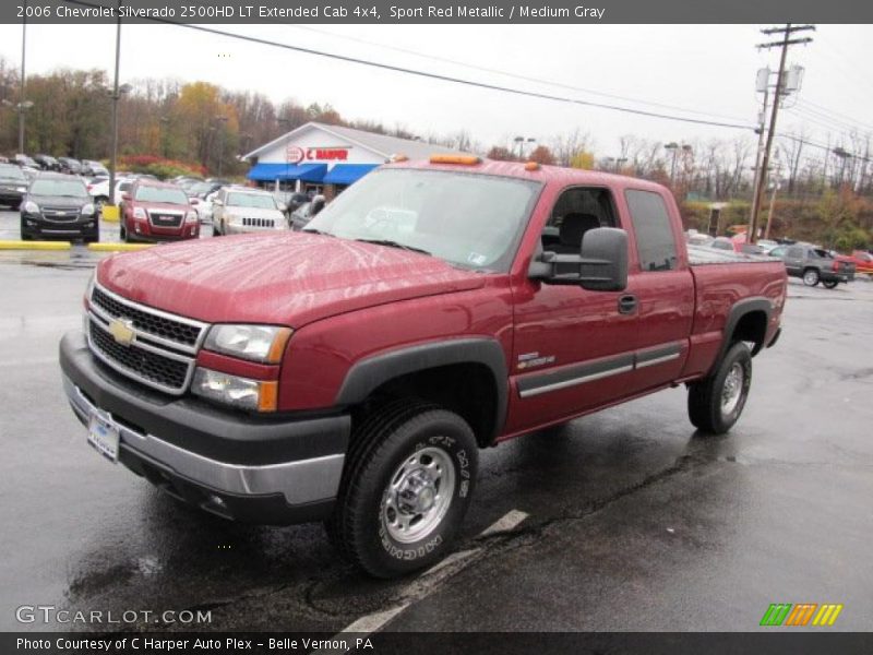 Sport Red Metallic / Medium Gray 2006 Chevrolet Silverado 2500HD LT Extended Cab 4x4