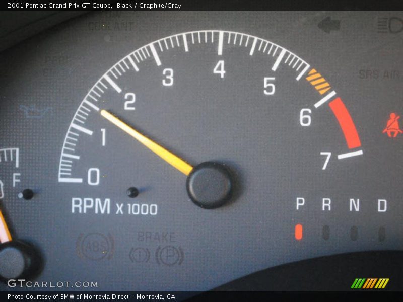 Black / Graphite/Gray 2001 Pontiac Grand Prix GT Coupe