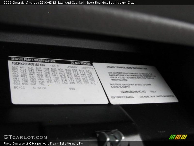 Sport Red Metallic / Medium Gray 2006 Chevrolet Silverado 2500HD LT Extended Cab 4x4