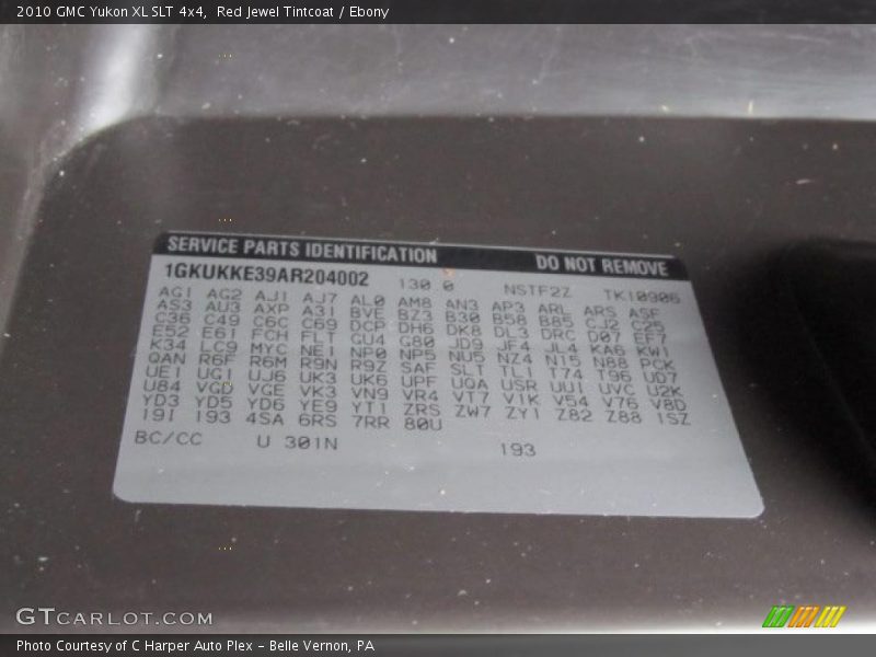 Red Jewel Tintcoat / Ebony 2010 GMC Yukon XL SLT 4x4