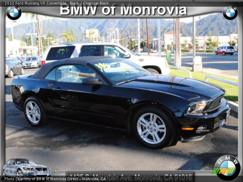 Black / Charcoal Black 2010 Ford Mustang V6 Convertible