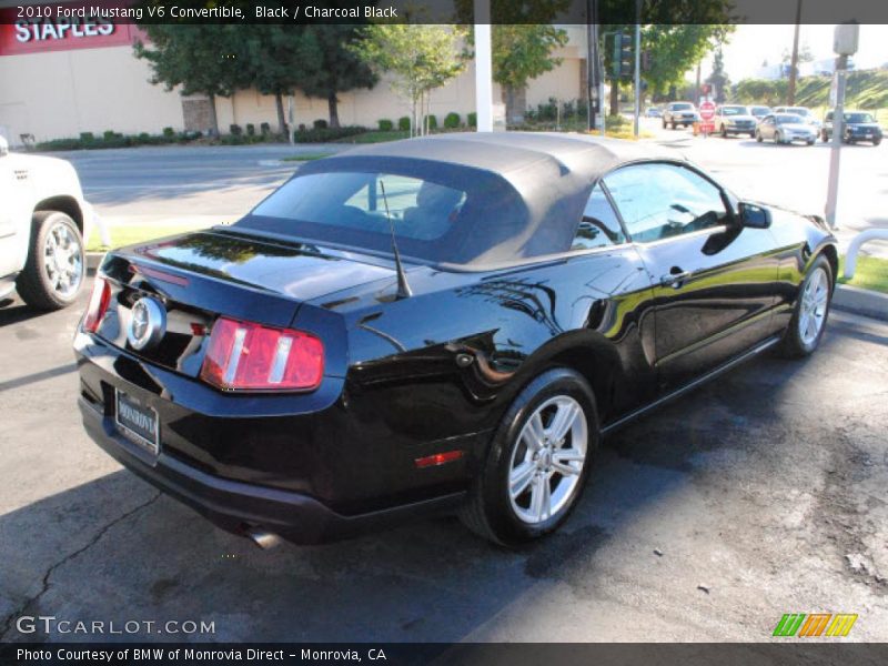 Black / Charcoal Black 2010 Ford Mustang V6 Convertible